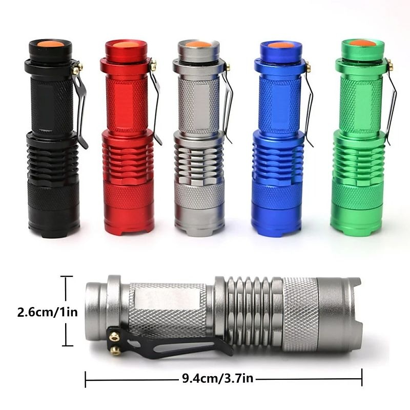 Alonefire SK68 Zoom Red Light Flashlight Mini Portable Belt Clip Tactical Focusing Zoom Torch Beekeeping Fishing Blood Vessels Search Ms Travel Hotel Camera Detector Outdoor Signal Red Lights4