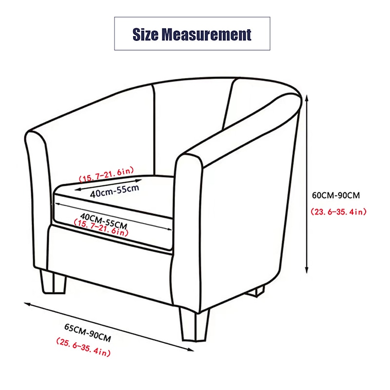 Fleece Club Chair Cover Barrel Chair Slipcover Soft Stretch Tub Chair Cover for Living Room and Bedroom, Washable and Removable Armchair Protector, Furniture Protector for Home Decor2