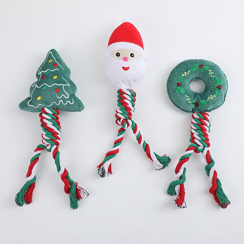 Chew Toy Plush Toy Interactive Toy with Durable Teething Toy for Dog Cat Indoor Outdoor Pet Play