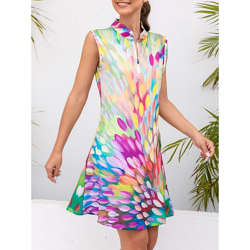 Women's Golf Dress Sleeveless Sun Protection UPF50 Ladies Golf Attire3