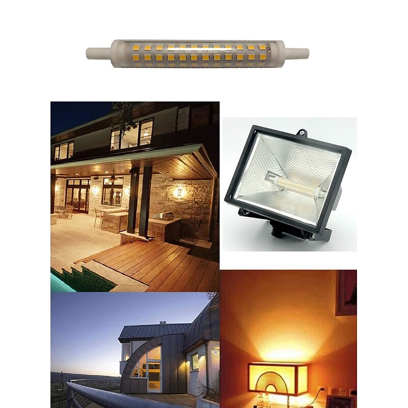 LED R7S  78mm/118mm 13W J78/J118  Tubes equivalent to Halogen 75W AC 220V 240V 2Pcs3