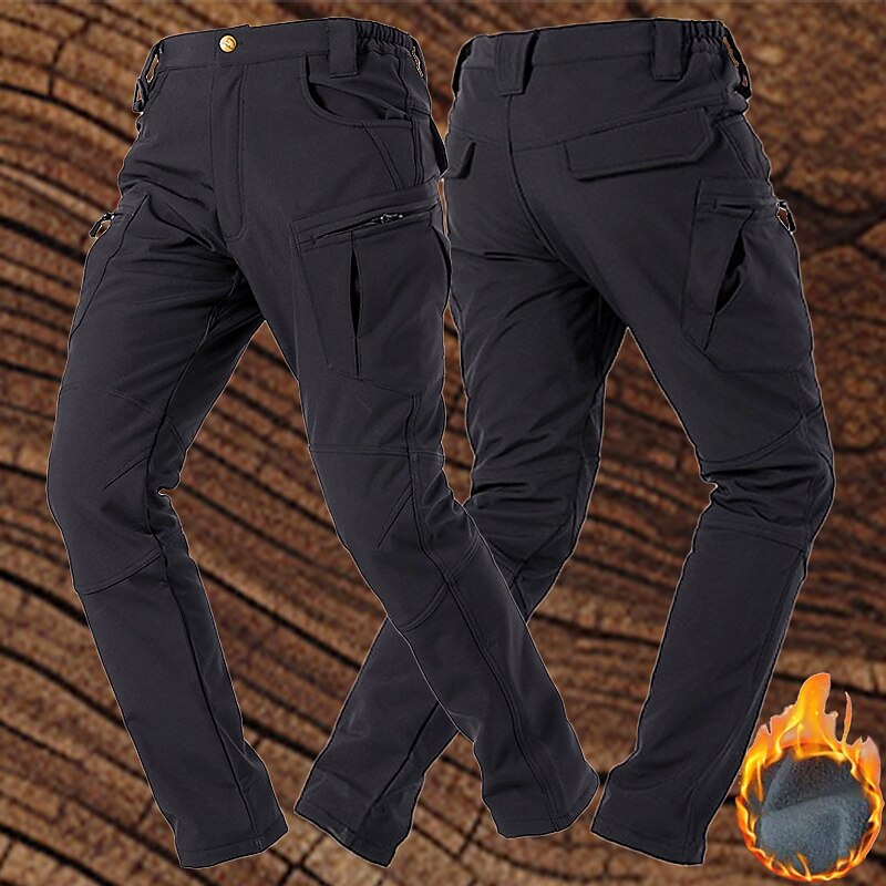 Men's Cargo Pants Softshell Pants Combat Trousers Tactical Pants Hiking Pants Pocket Print Plain Comfort Breathable Outdoor Daily Going out Fashion Casual Black Khaki2