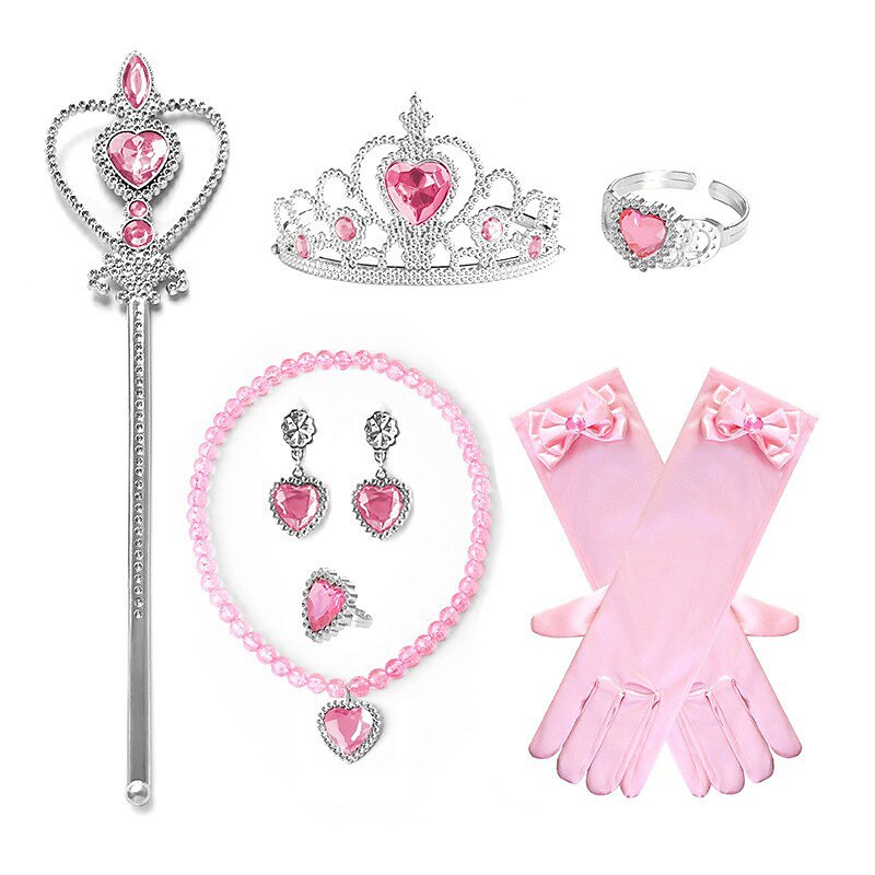 Pink Peach Princess Biqi Jewelry Combination Children's Super Peach Peach Princess Accessories4