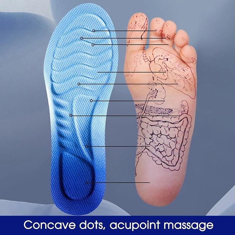 4D Cloud Technology Sports Insoles Soft, Breathable Shock-Absorbing Cushioning for Optimal Orthopedic Care2