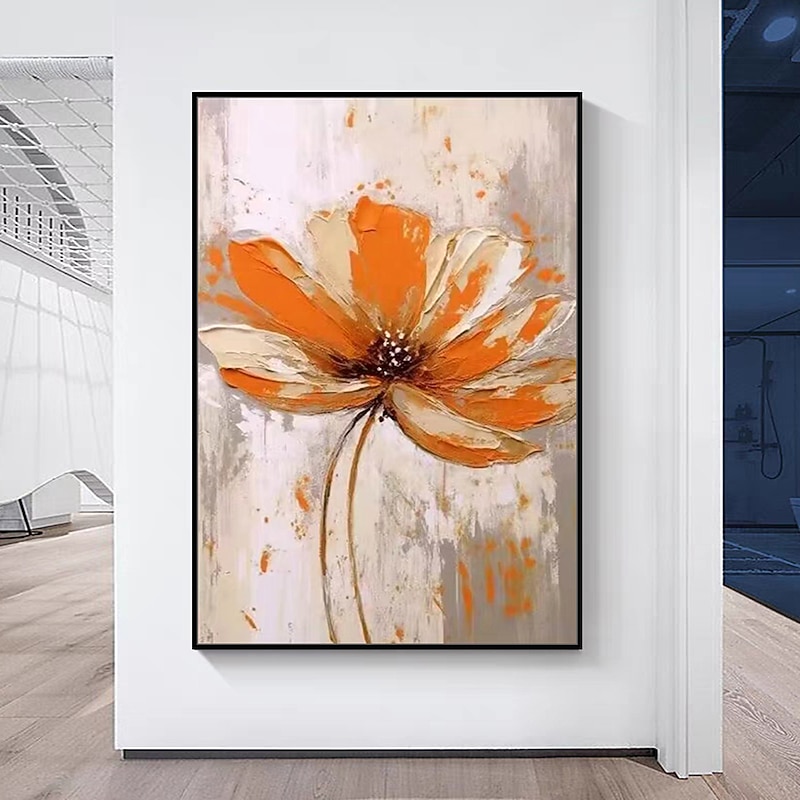 Mintura Handmade Abstract Flower Oil Paintings On Canvas Wall Art Decoration Modern Picture For Home Decor Rolled Frameless Unstretched Painting4