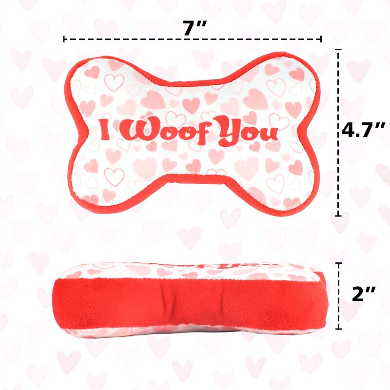 Dog Chew Toys for Small Dog Dog Toy with Crinkle Paper and Sounding Whistle for Boys and Girls Puppy Dogs Love Dog Gift Chew Toy with Love Logo2