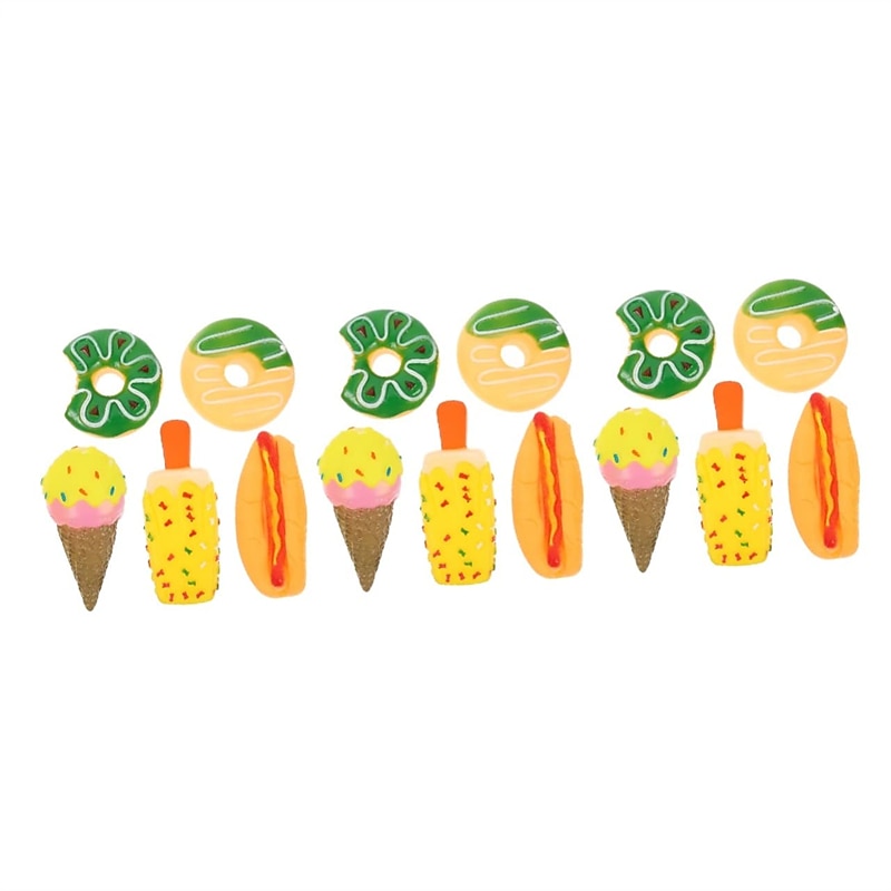 Teething Dog Toy Teething Toys for Puppies Fake Dessert Puppy bite Toy Squeaky Dog chew Toy Tough Dog Toys pet Squeaky Artificial Dessert Decoration ice Cream Vinyl The Dog2