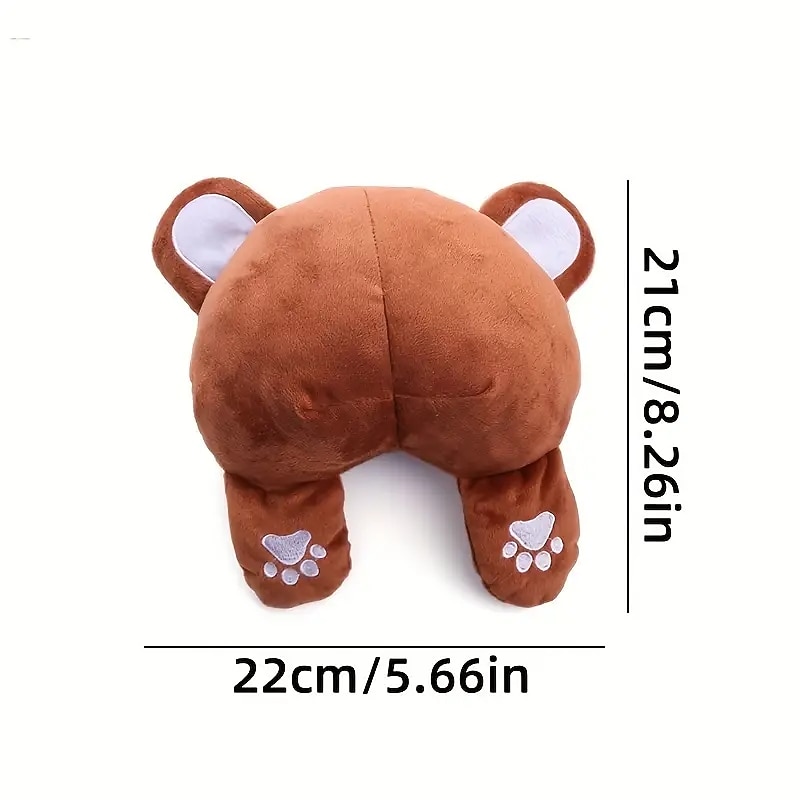 1pc Butt Design Pet Grinding Teeth Squeaky Plush Toy Chew Toy For Dog Interactive Supply3