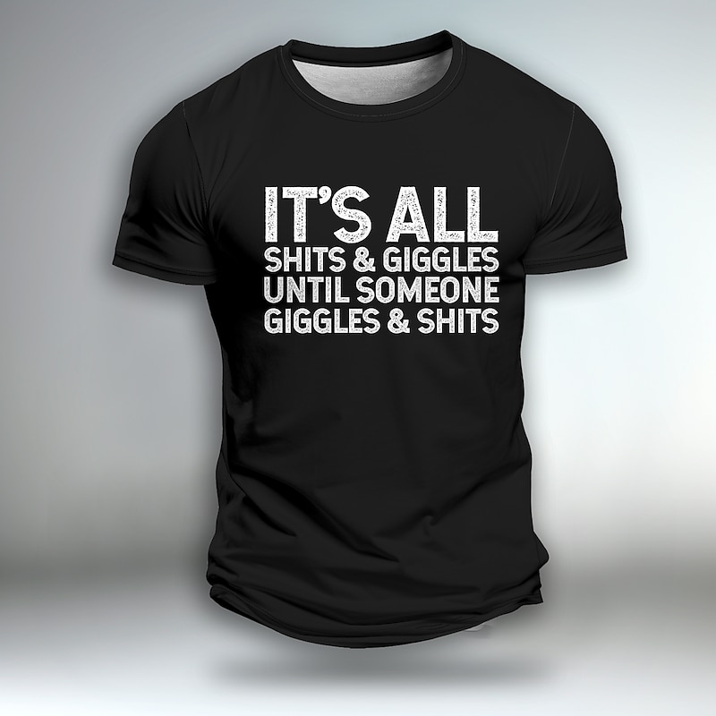 Men's Crude Humor Graphic T-Shirt: Funny 