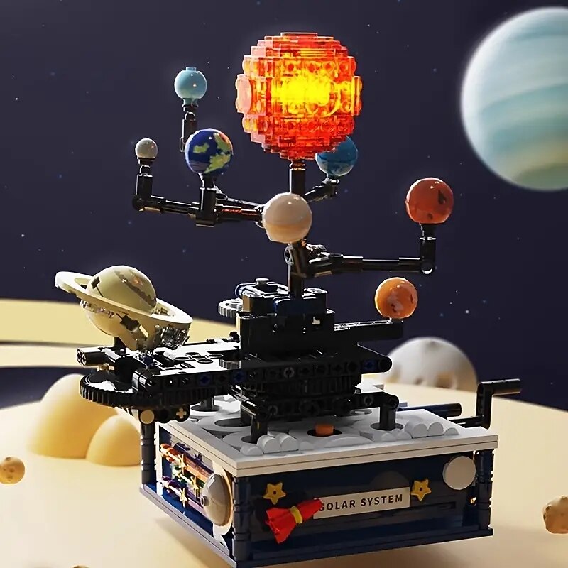 Solar System Puzzle Building Blocks Toys Educational Toy For Boy Primary School Birthday Gift Educational Model2