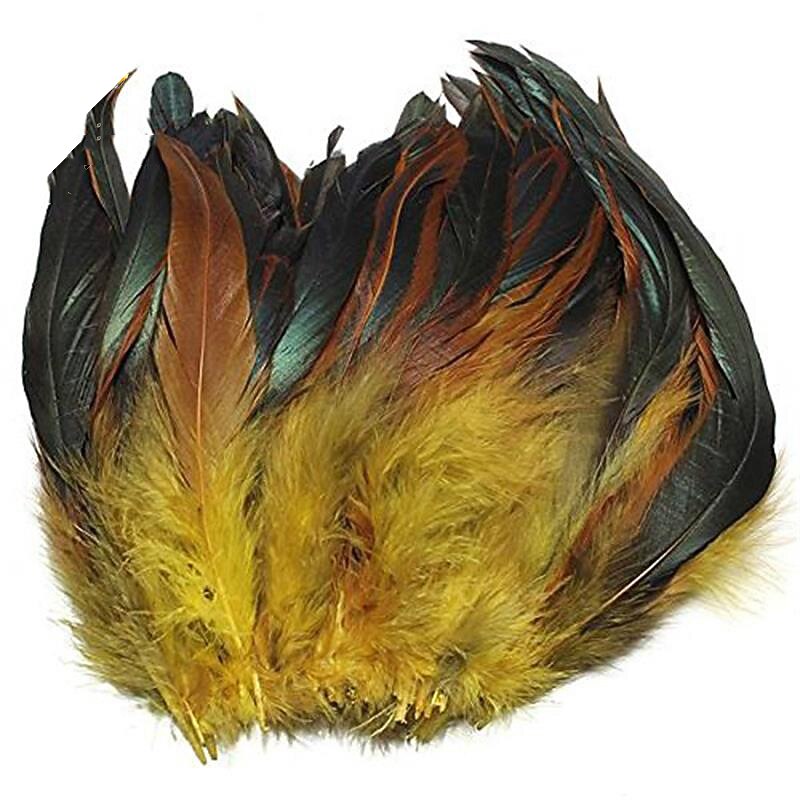 100 Pcs Dyed Purple Swimming Feather Cock Tail Hair DIY Popular Feather Jewelry Red Swimming Jewelry Accessories Male3