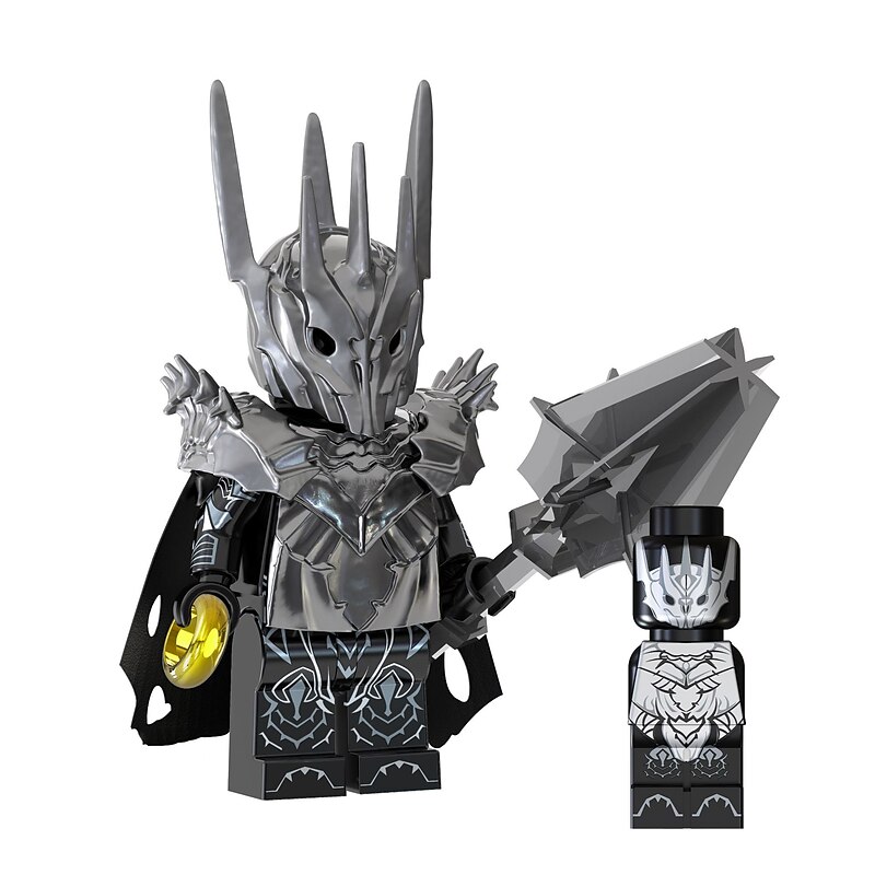 10 Pcs The TV and movie series The Lord of the Rings Half Orcs Strong Orcs Goblin Sauron Assembling Building Blocks and Human Zombies2
