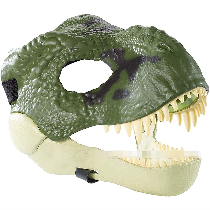 Popular Dinosaur Mask Halloween Party Funny Props with Open Mouth Tyrannosaurus Rex Animal Latex Mask3