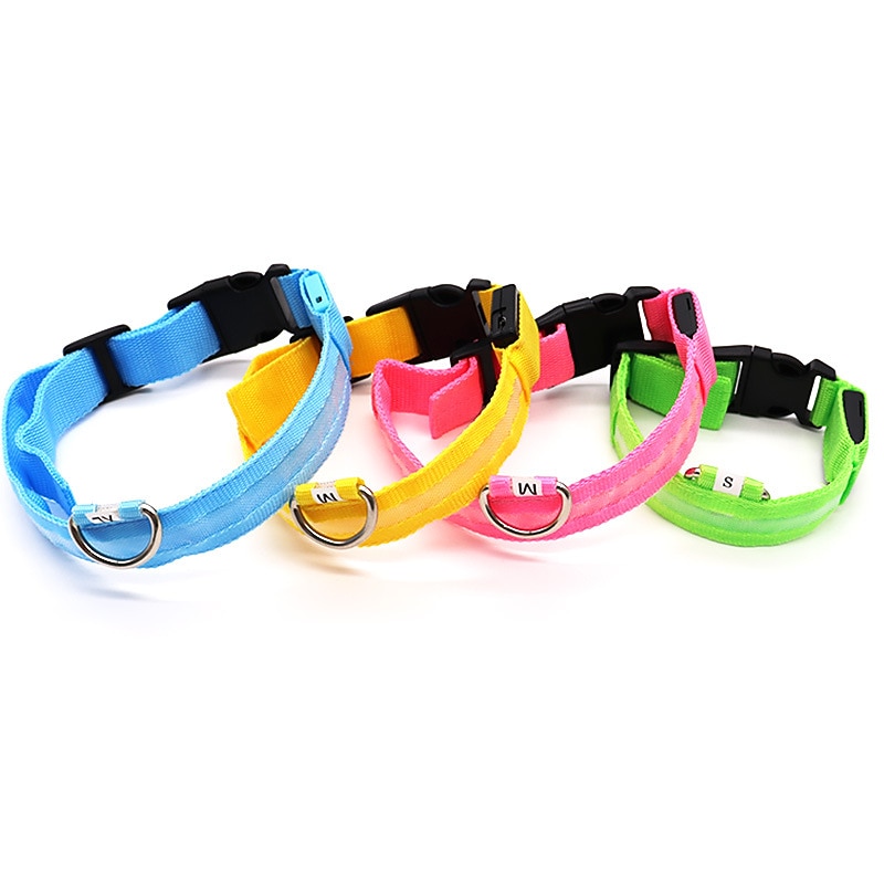 Dog Cat Pets Reflective Band Light Up Collar Tie / Bow Tie Reflective Adjustable Portable Rechargeable Safety Reflective Strip Outdoor Running Walking Solid Colored Husky Labrador Alaskan Malamute 1PC3