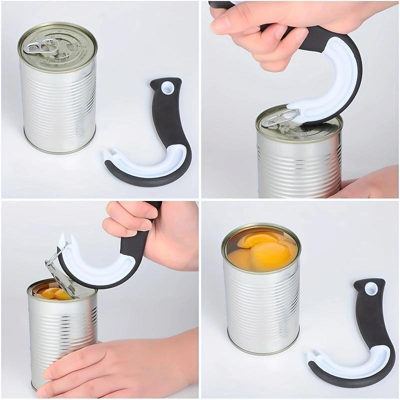 1pc Easy Open Ring Pull Can Opener, Easy Grip Opener, Ring-Pull Helper For Ring Pull Tab Cans Tins Bottles, Kitchen Gadgets, Kitchen Supplies, Kitchen Tools, Kitchen Stuff, Kitchen Utensils2