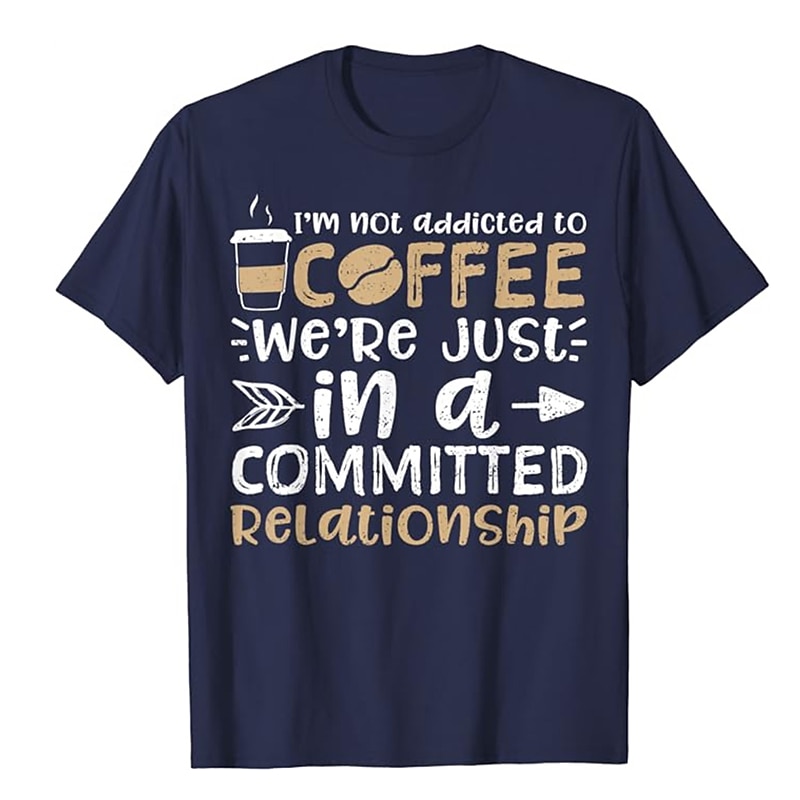 Men's Letter Drink T Shirt Tee Top Cotton Short Sleeve Graphic Shirt Heather Gray Black Red Comfortable Tee Sports Outdoor Holiday Fashion Designer Clothing2