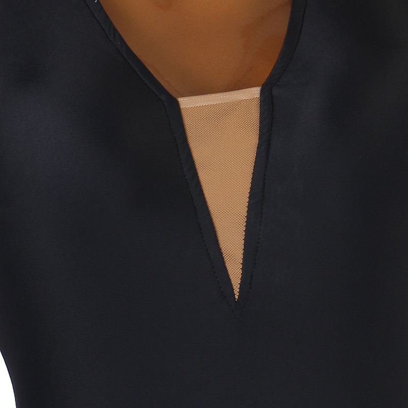 Ballroom Dance Skirts Petal Tassel Women's Performance Training Long Sleeve High Chiffon Chinlon3