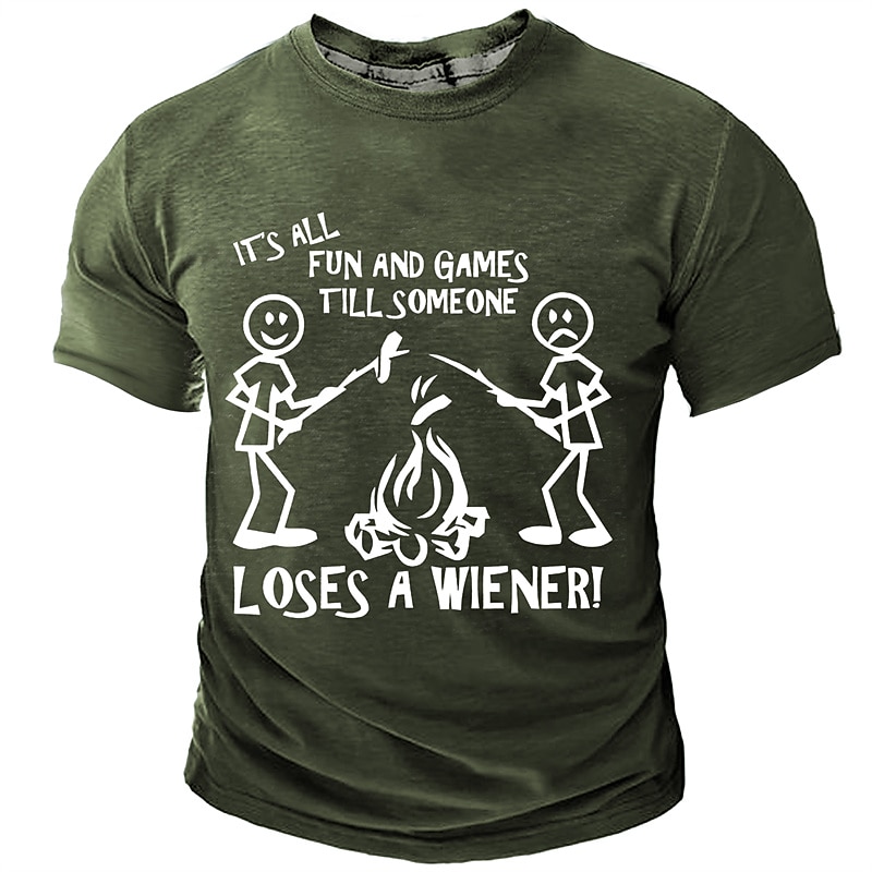 Men's Graphic Cartoon Flame T Shirt Short Sleeve T shirt 3D Print Crew Neck Shirt Daily Designer Retro Vintage Sports Outdoor Holiday Going out Navy Blue Army Green Dark Gray Spring & Summer Clothing