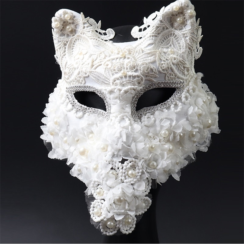Venice Carnival Cat Mask Black Masquerade Graduation Party Accessories Women Elegant Halloween Cosplay Masks4