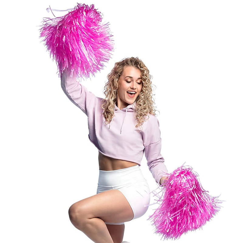Boland - Cheerleader Pom Pom 1 Stck Fan Sport Accessoire Karneval Mottoparty JGA