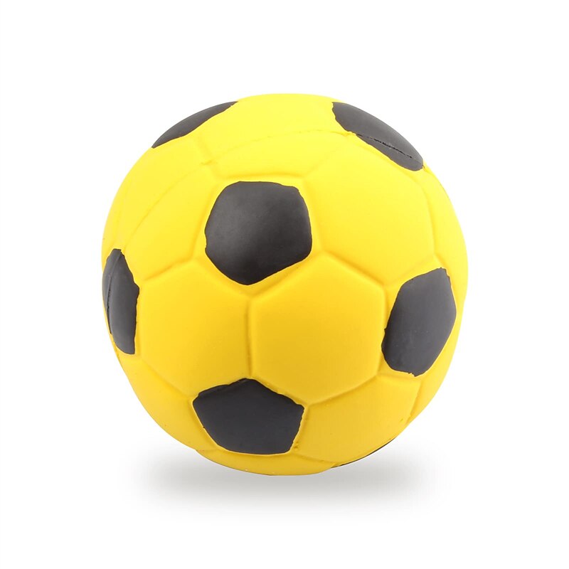 Latex Rubber Dog Toy Balls Chew Toy Puppy Teething Toys for Small Medium Dogs Squeaky Interactive Chew Sound Fetch Play