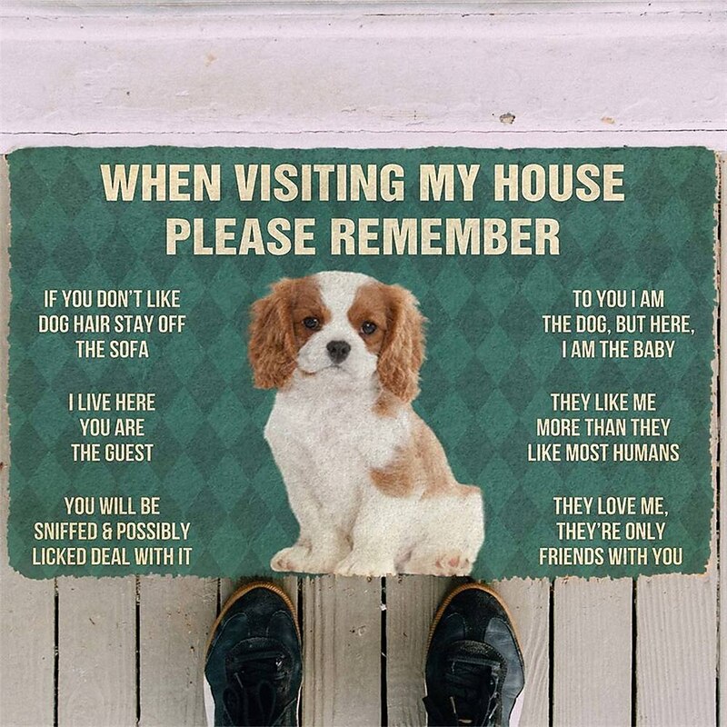 Cute Dogs Doormat Floor Mats Washable Rugs Kitchen Mat Non-Slip Oil Proof Rug Indoor Outdoor Mat Bedroom Decor Bathroom Mat Entrance Rug2