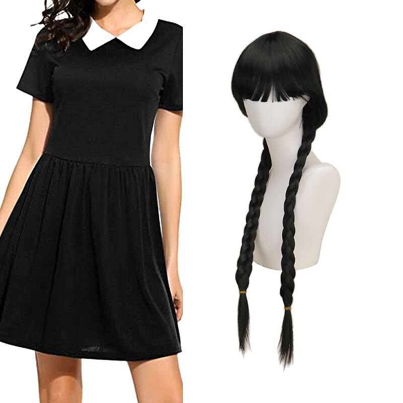 Gothic Horror Dark Academia Dress Cosplay Wigs Cosplay Costume Party Movie Cosplay for Women's Adults' Halloween Carnival4