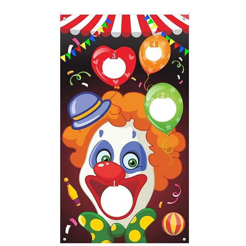 Carnival Throwing Game Flag Sandbag Game Flag Circus Joker Flag4