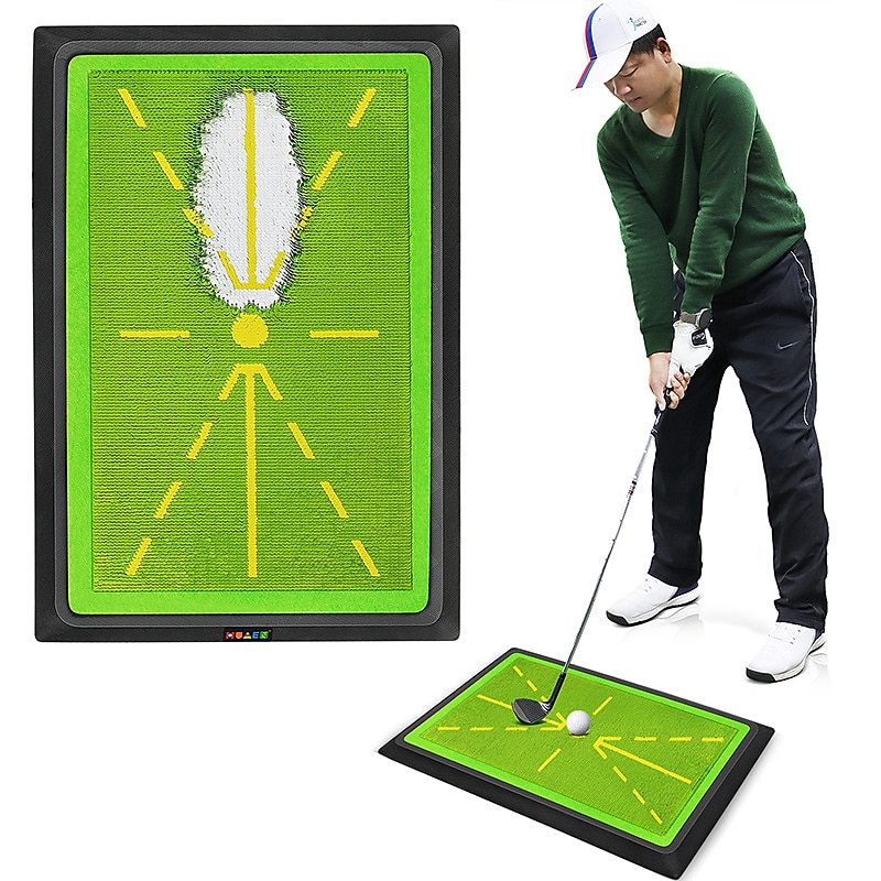 Golf Swing Practice Pad Trajectory Pad Hitting Pad Golf Ball Record Trajectory Bead Hitting Pad