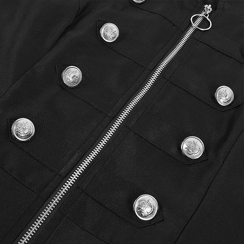 Retro Vintage Punk & Gothic Medieval Tailcoat Trench Coat Witch Cosplay Solid Colored Fancy Dress Women's Steampunk Walpurgis Night Halloween Carnival Masquerade Party / Evening LARP Adults' Coat4