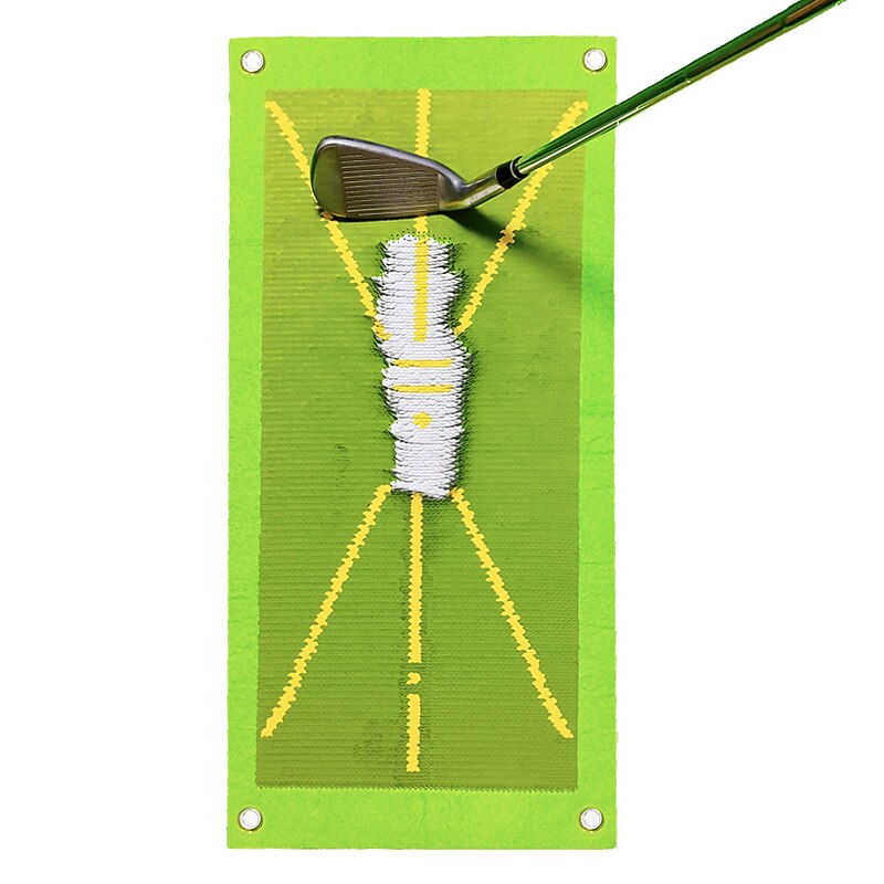 New Golf Swing Trajectory Pads Golf Swing Practice Pads Hitting Track Direction Detection Pads3