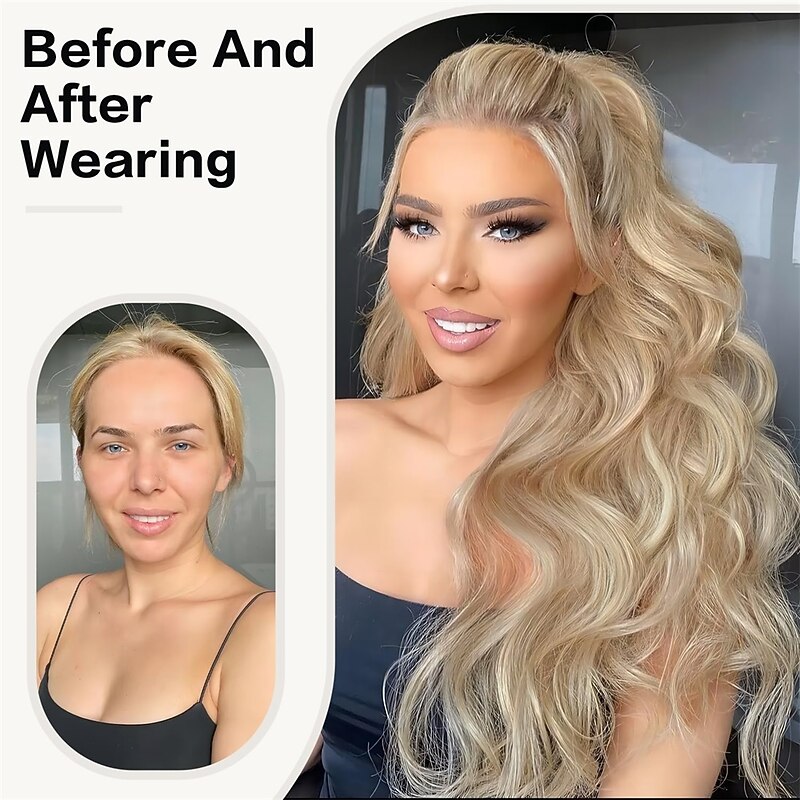 Claw Clip in Ponytail Extension 24 Inch Curly Synthetic Wavy Ponytail Extension Fluffy Natural Soft Ponytail for Women Daily Party Use2