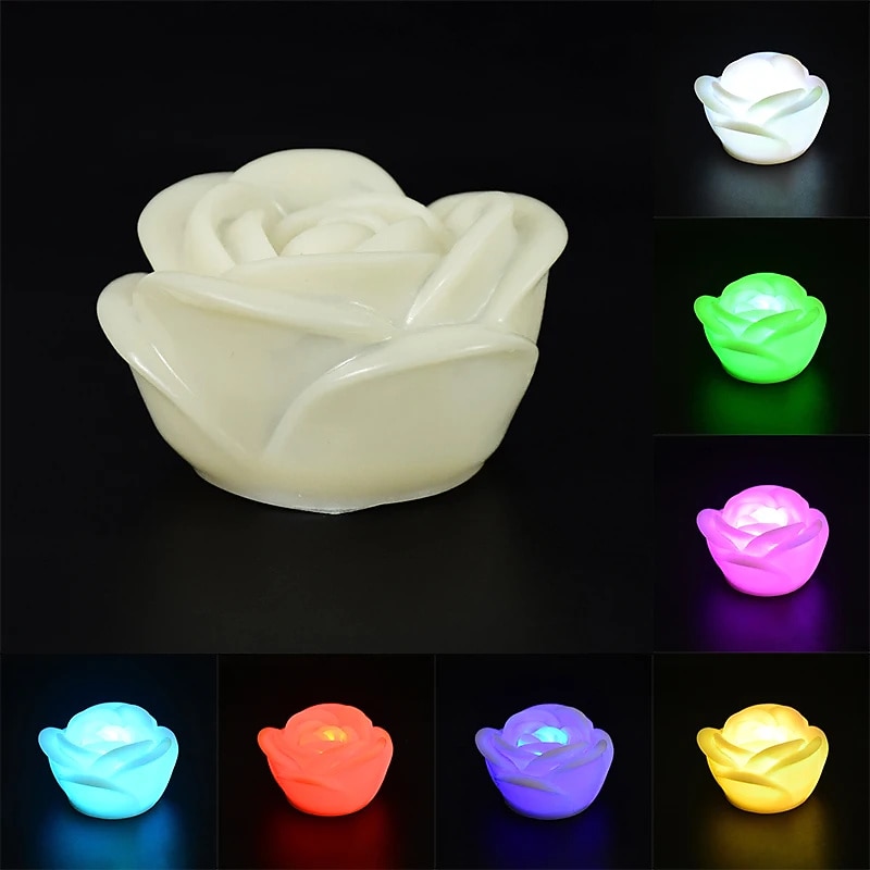 LED Rose Night Light Holiday Party Light Rose Valentine's Day Wedding Light Garden Decoration Night Light Rose.3