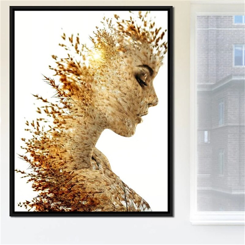 People Wall Art Canvas Harvest Queen and Posters Abstract Portrait Pictures Decorative Fabric Painting For Living Room Pictures No Frame4