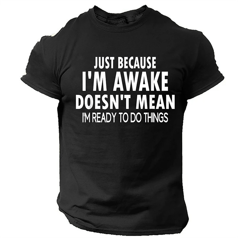 Men's Letter T Shirt Tee Top Cotton Short Sleeve Graphic Shirt Black Army Green Dark Blue Comfortable Tee Sports Outdoor Holiday Fashion Designer Clothing2