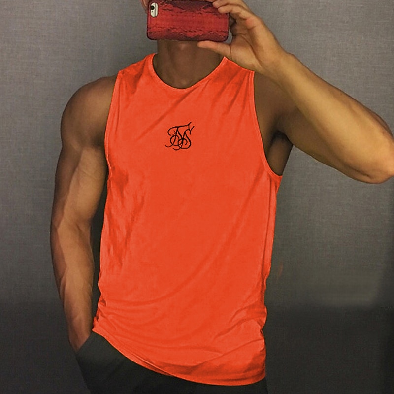 Men's Tank Top Vest Top Undershirt Sleeveless Shirt Sleeveless Crew Neck Summer Graphic Prints Fashion Lightweight Breathable Print Outdoor Street Casual Black White Yellow Top Tee for Men3