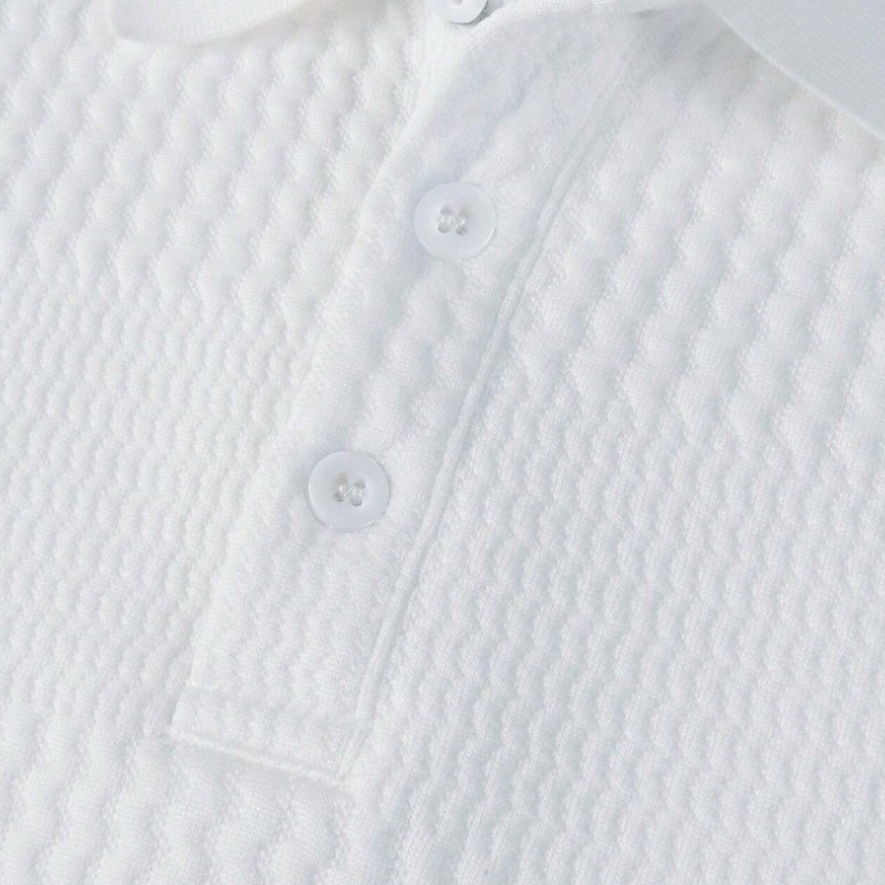 Men's Button Up Polos Golf Shirt Casual Sports Lapel Long Sleeve Fashion Basic Plain Textured Button Spring &  Fall Regular Fit Wine Black White Blue Button Up Polos3