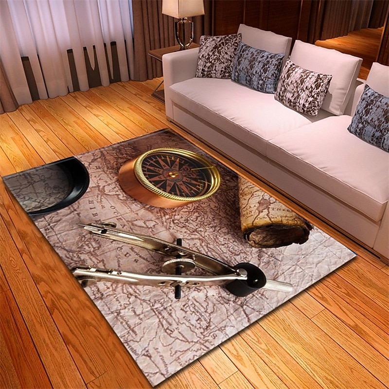 Vintage Map Area Rug Kitchen Mat Non-Slip Oil Proof Floor Mat Livingroom Rug Indoor Outdoor Mat Bedroom Decor Bathroom Mat Entrance Rug Door Mat3