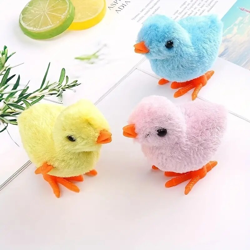 Interactive Wind-Up Plush Toy - Jumping Chick - Perfect Gift For Pets3