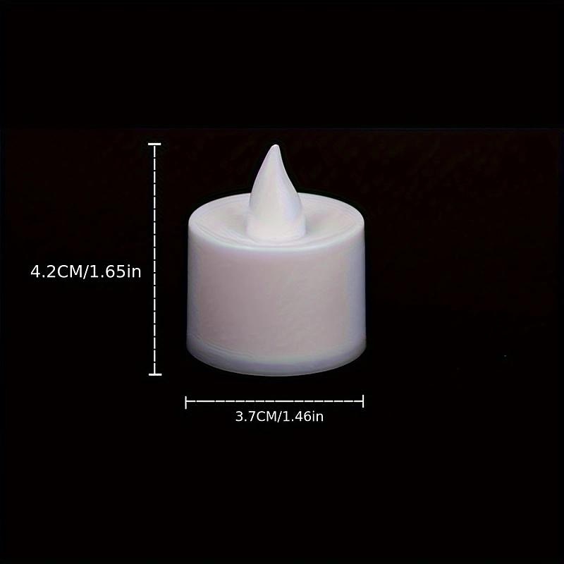 24/50pcs LED Electronic Candle Lamp, Round White Shell Nightlight, Small LED Light, For Valentine's Day, Christmas, Various Holiday Decoration4