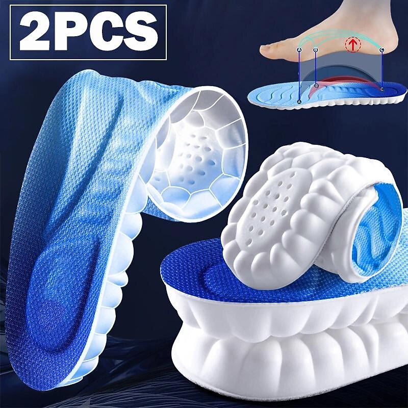 4D Cloud Technology Sports Insoles Soft, Breathable Shock-Absorbing Cushioning for Optimal Orthopedic Care