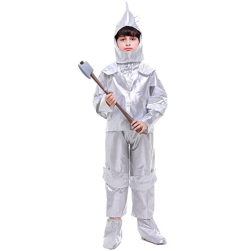 Tin Man Halloween Cosplay Costume Outfits The Wizard of Oz Cosplay Kid's Boys' Carnival World Book Day Carnival Performance Halloween Easy Halloween Costumes Dress Up2