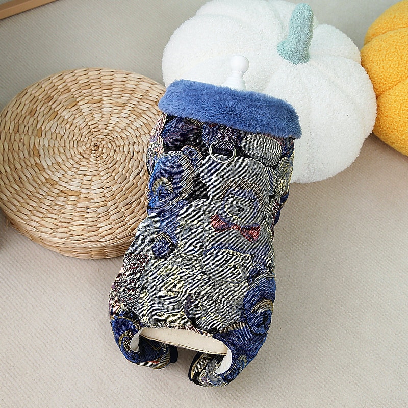 Dog Cat Coat Jacket Fashion Cute Winter Warm Soft Washable Comfortable Outdoor Sports Dog Clothing for Bichon Frise Poodle Pomeranian Baby Pet Papillon4