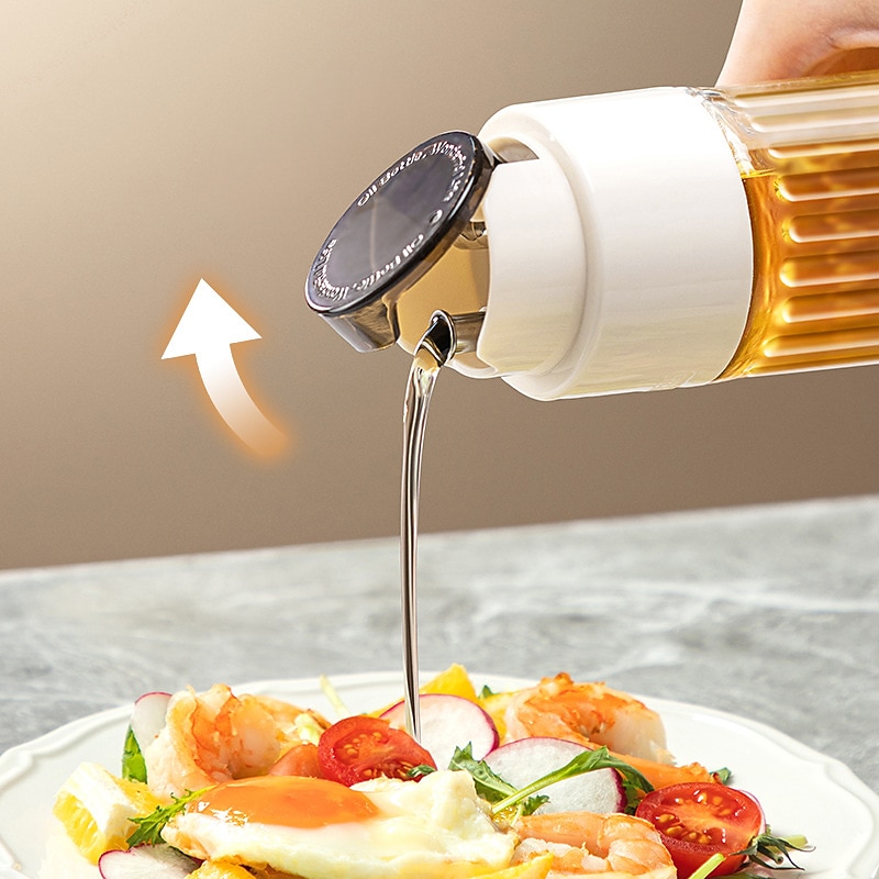 Oil Bottle Cooking Seasoning Sauce Bottle Glass Storage Bottles For Oil and Vinegar Creative Oil Dispenser For Kitchen Accessory4