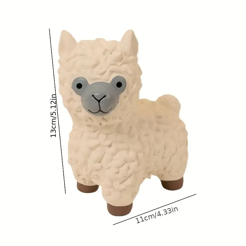 Alpaca Design Durable Dog Chew Toys Tough Squeaky Dog Grinding Teeth Toys2