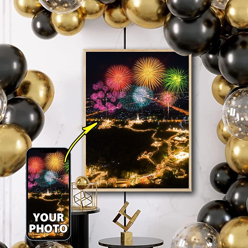 Personalized  Wall Art Canvas Prints and Poster - Personalized Family Poster Without Frame women/men custom made New year Custom Personalized Valentine Gift Custom Made