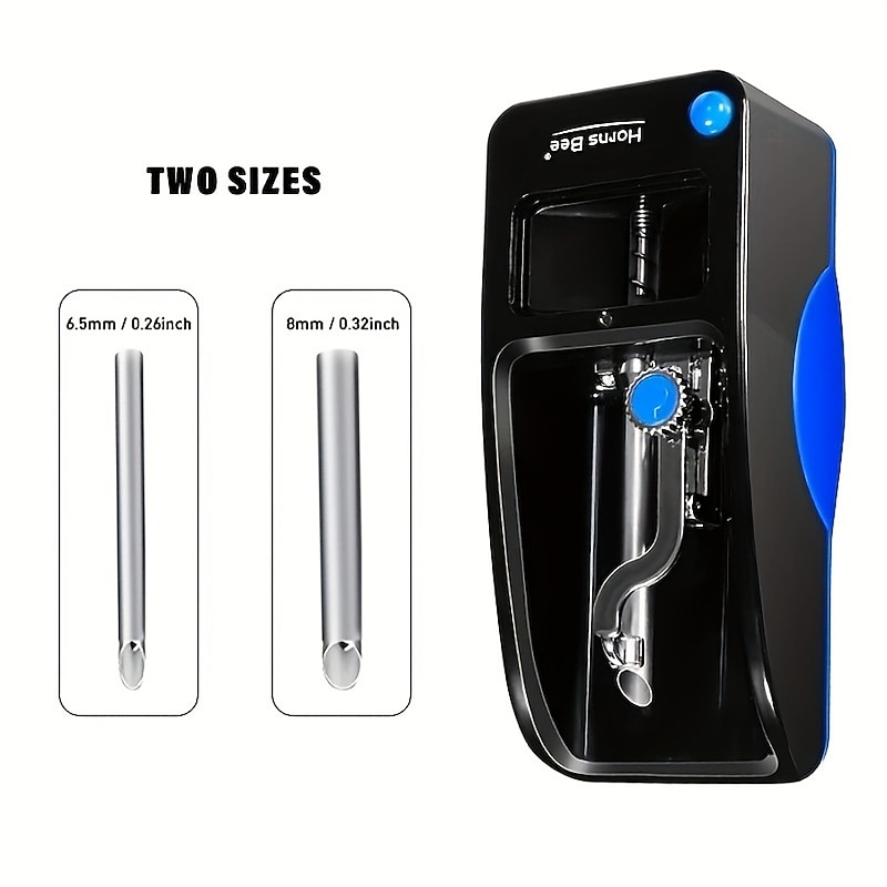 1pc Electric Cigarette Roller 5th Generation Electric Cigarette Roller Cigarette Rolling Machine For 8mm/6.5mm Empty Smoking Tube Cigarette Tamping Machine Portable Household Electric Cigarette M4