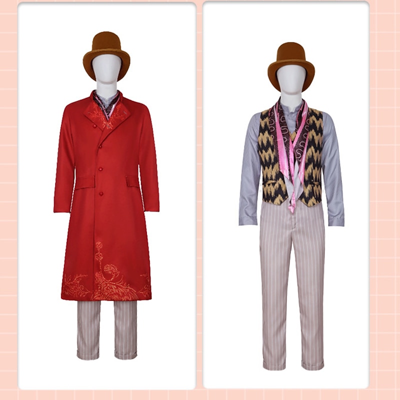Charlie and the Chocolate Factory Wonka Willy Wonka Cosplay Costume Outfits Cosplay Movie Cosplay for Men's Adults' Masquerade3