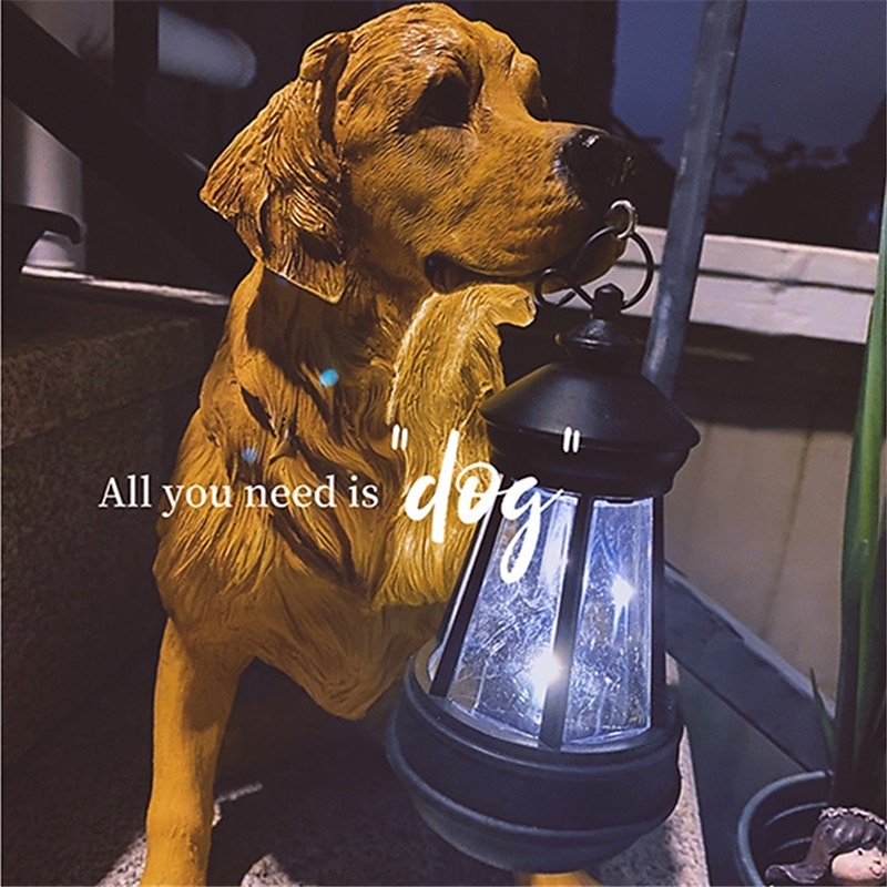 Dog Solar Lights Outdoor Waterproof Dog Garden Decor Solar Garden Lights Outdoor Waterproof Decoration Landscape Arrangement Lawn Lamp Outdoor Ornaments3