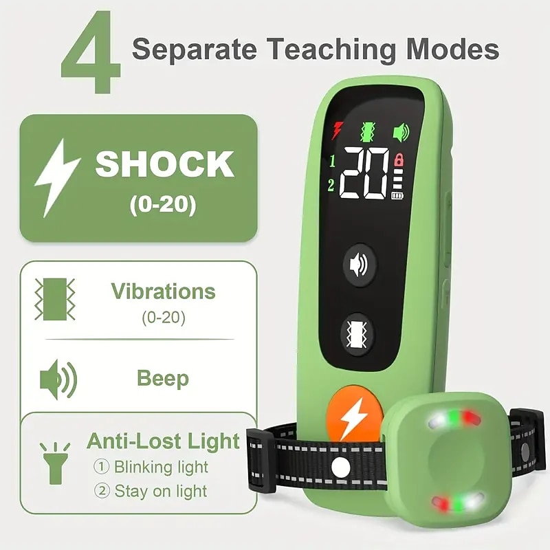 Pet Dog Electric Collar Waterproof Receiver Dog Training Collar3